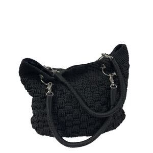 Black Knit Bag Heavy The Sak Black Knit Bag Slouchy Thick High Quality